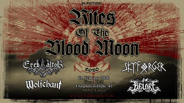 13.02.2026: Ereb Altor, Skyforger, Wolfchant, Belore im From Hell in Erfurt